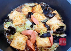 火腿白菜豆腐煲的做法图解18