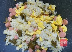 咸菜炒饭的做法图解4
