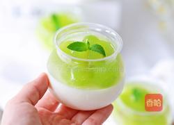 青提双层布丁的做法图解12