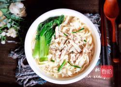 小白菜瘦肉面条的做法图解13