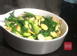 韭菜蚕豆炒鸡蛋的做法图解15