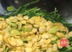 韭菜蚕豆炒鸡蛋的做法图解13