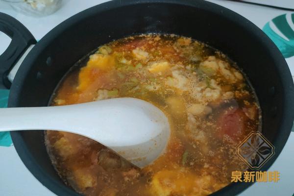 番茄鸡蛋酥肉汤