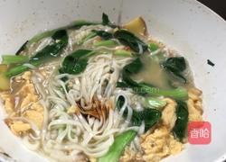 油菜鸡蛋面的做法图解13