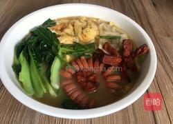 油菜鸡蛋面的做法图解15