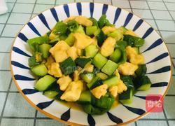 青瓜炒鸡丁的做法图解6