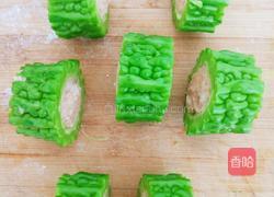 煎酿苦瓜的做法图解5