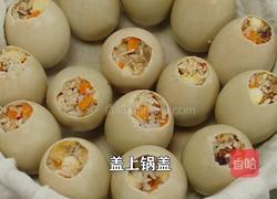 客家人创意美食糯米咸鸭蛋 馅料丰富 小孩超爱吃的做法图解8