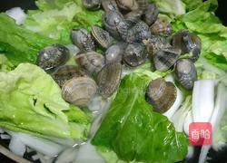 花蛤青菜面的做法图解4