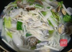 花蛤青菜面的做法图解6