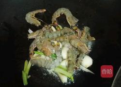 葱爆虾的做法图解3