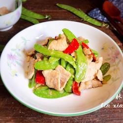 荷兰豆炒瘦肉的做法[图]