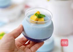 梦幻星空双层布丁的做法图解14