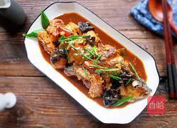 Illustration of braised grass carp cubes 15