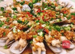 蒜蓉蛏子蒸粉丝的做法图解4