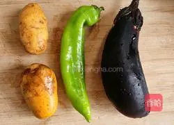 Illustration of how to make Di San Xian 1