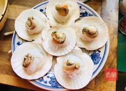 蚝油蒜蓉辣酱蒸扇贝的做法图解8