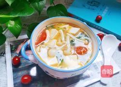 白玉菇豆腐汤的做法图解15