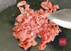 藕带炒牛肉的做法图解3