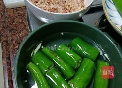 辣椒酿肉的做法图解2