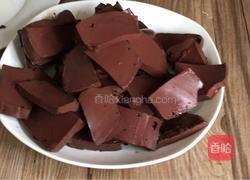 韭菜炒猪血的做法图解3