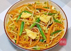 韭菜豆芽炒米粉的做法图解16
