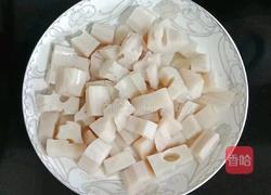 双椒炒莲藕的做法图解4