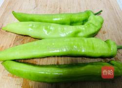 尖椒酿肉的做法图解1