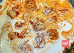 巨奶香!超级好吃的蒜香奶油虾仁意面!的做法图解6