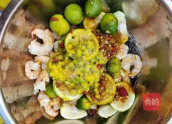 百香果柠檬虾的做法图解5