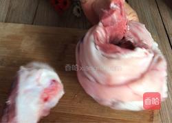 猪膀酿梅干菜的做法图解1