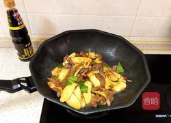 小炒松茸牛肉的做法图解8