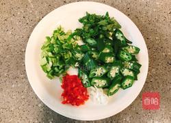秋葵拌豆腐的做法图解3