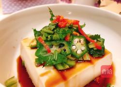 秋葵拌豆腐的做法图解7