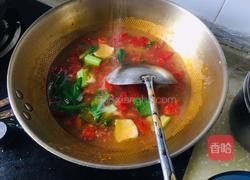 西红柿鸡蛋青菜汤的做法图解7