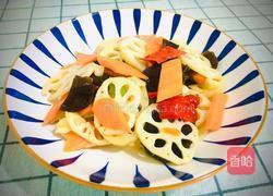 木耳胡萝卜炒莲藕的做法图解11
