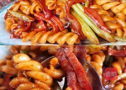 中西合璧低脂低卡|5分钟酸甜咸香炒意粉 深夜食堂风的做法图解13