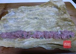 雪花肉沫腐皮卷的做法图解5