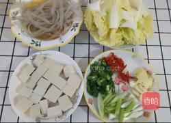 白菜豆腐炖粉条的做法图解2