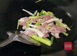 肉片炒花菜的做法图解4