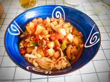 鸡肉香菇土豆丁拌面