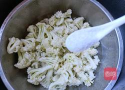 咸肉炒松花菜的做法图解2