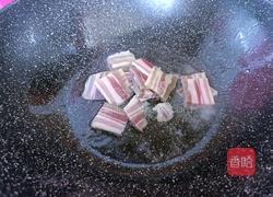 咸肉炒松花菜的做法图解6