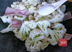 咸肉炒松花菜的做法图解9