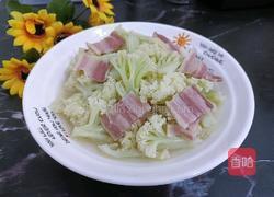 咸肉炒松花菜的做法图解11