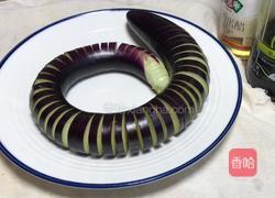 凉拌盘龙茄子的做法图解2