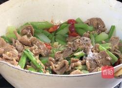 菜心梗炒肉的做法图解19