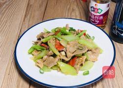 菜心梗炒肉的做法图解20