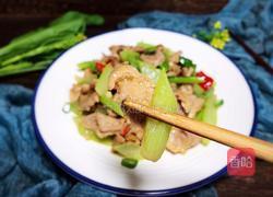 菜心梗炒肉的做法图解21