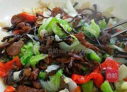 炒干蘑菇白菜的做法图解4